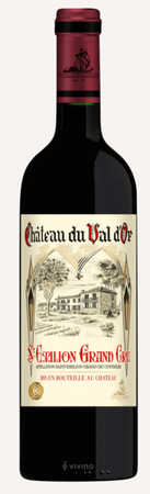 Château du Val d'Or Saint-Émilion Grand Cru 2018 750ml