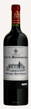 Château Lys de Maisonneuve Red Blend Montagne-Saint-Émilion 2020 750
