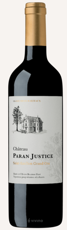 Château Paran Justice Red Wine Saint-Émilion France  2020 750