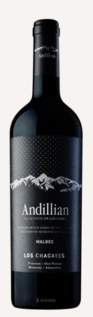La Coste de Los Andes Andillian Los Chacayes Malbec 2019 750