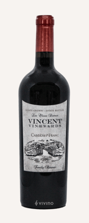 Vincent Vineyards Estate Reserve Cabernet Franc Central 2020 750