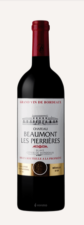 Château Beaumont Les Pierrières Blaye - Côtes de Bordeaux  France 2020 750